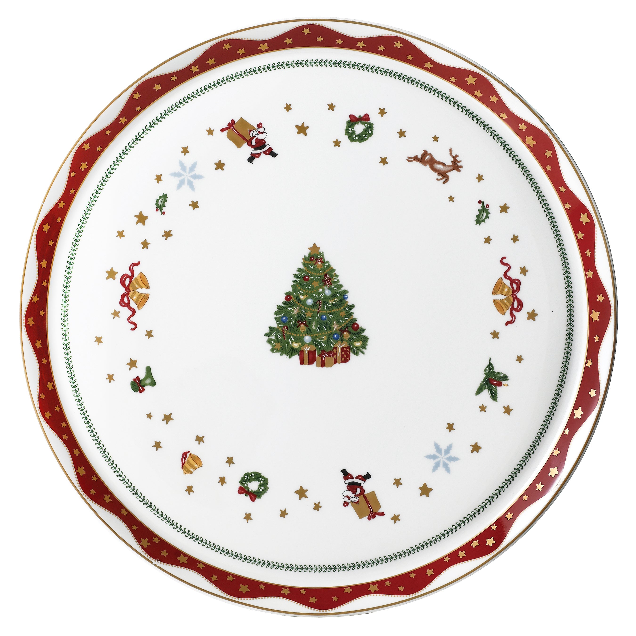 Prouna My Noel Large Round Platter White Background Photo