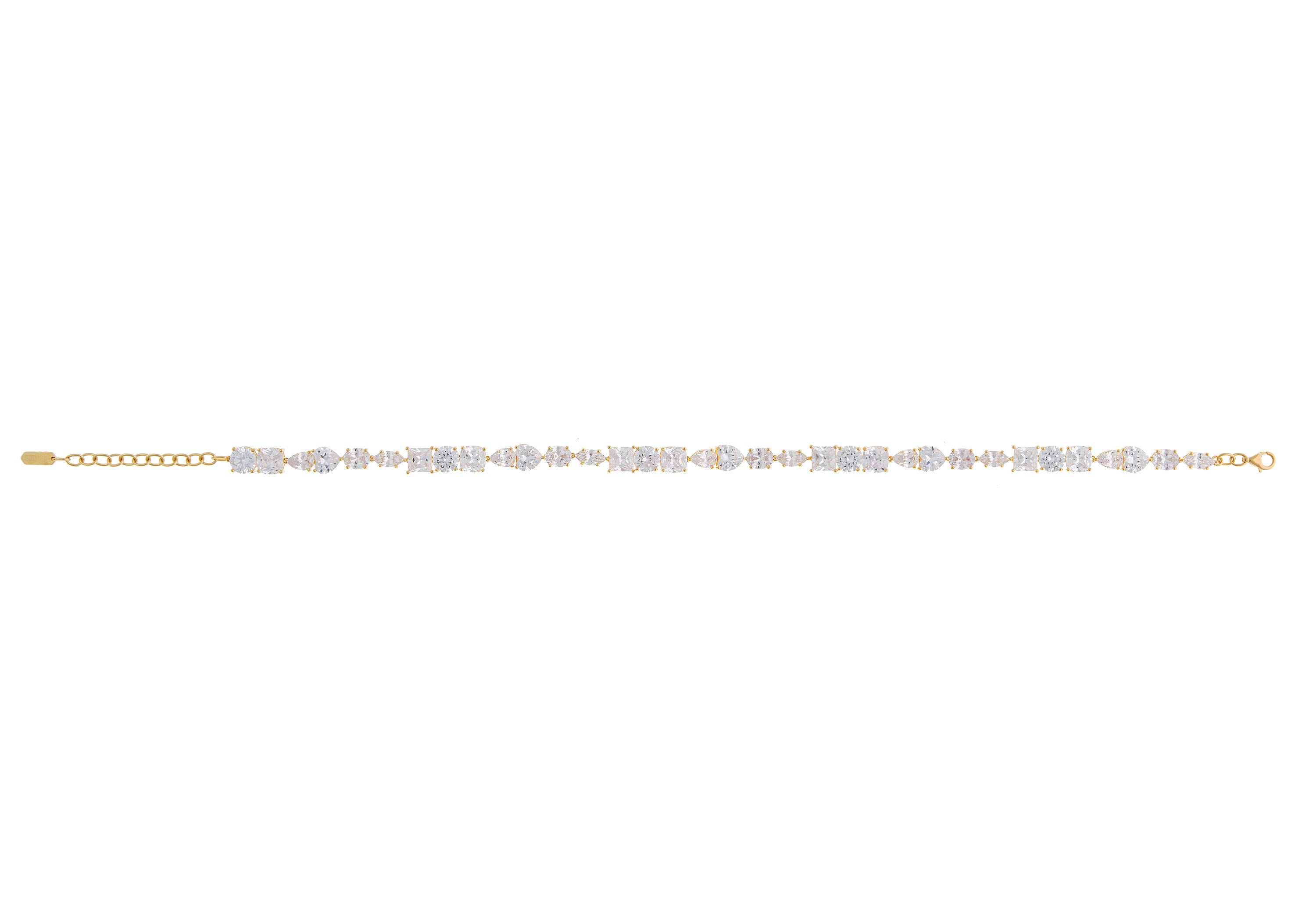 Riviere Long Necklace in Clear