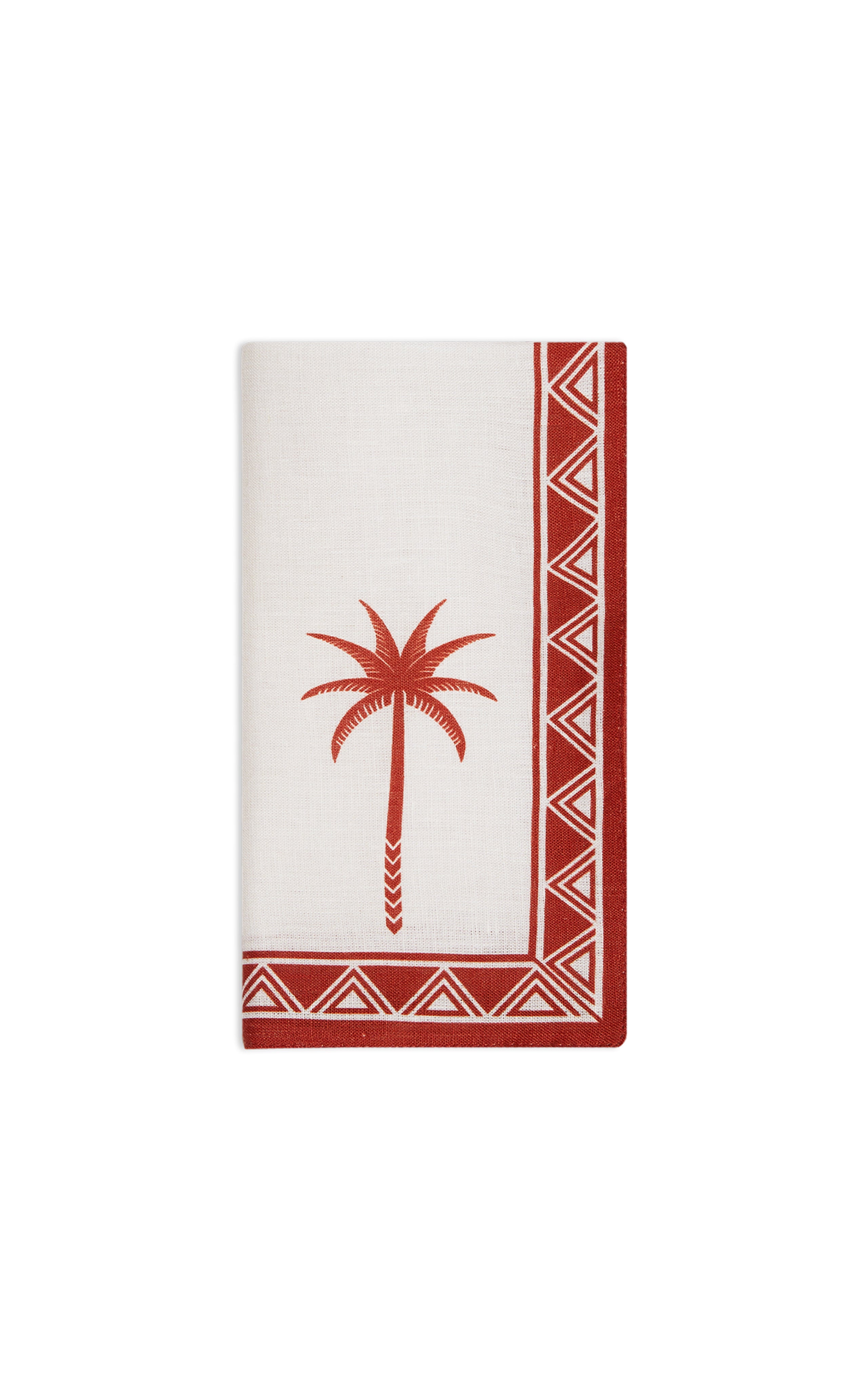 Large Napkins in Date Palms Napkin Mattone, Set of 2