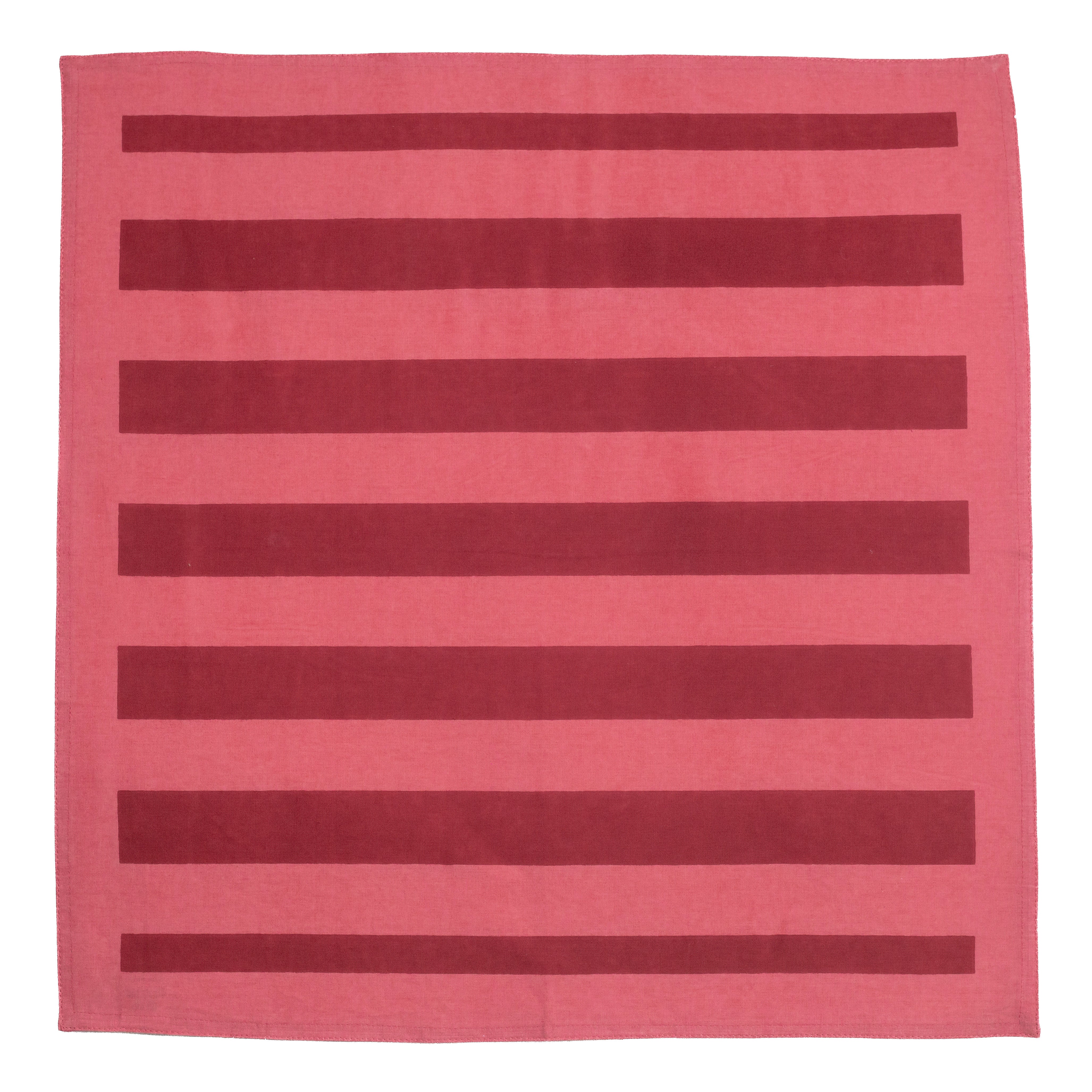 Elena Red Stripe Napkin
