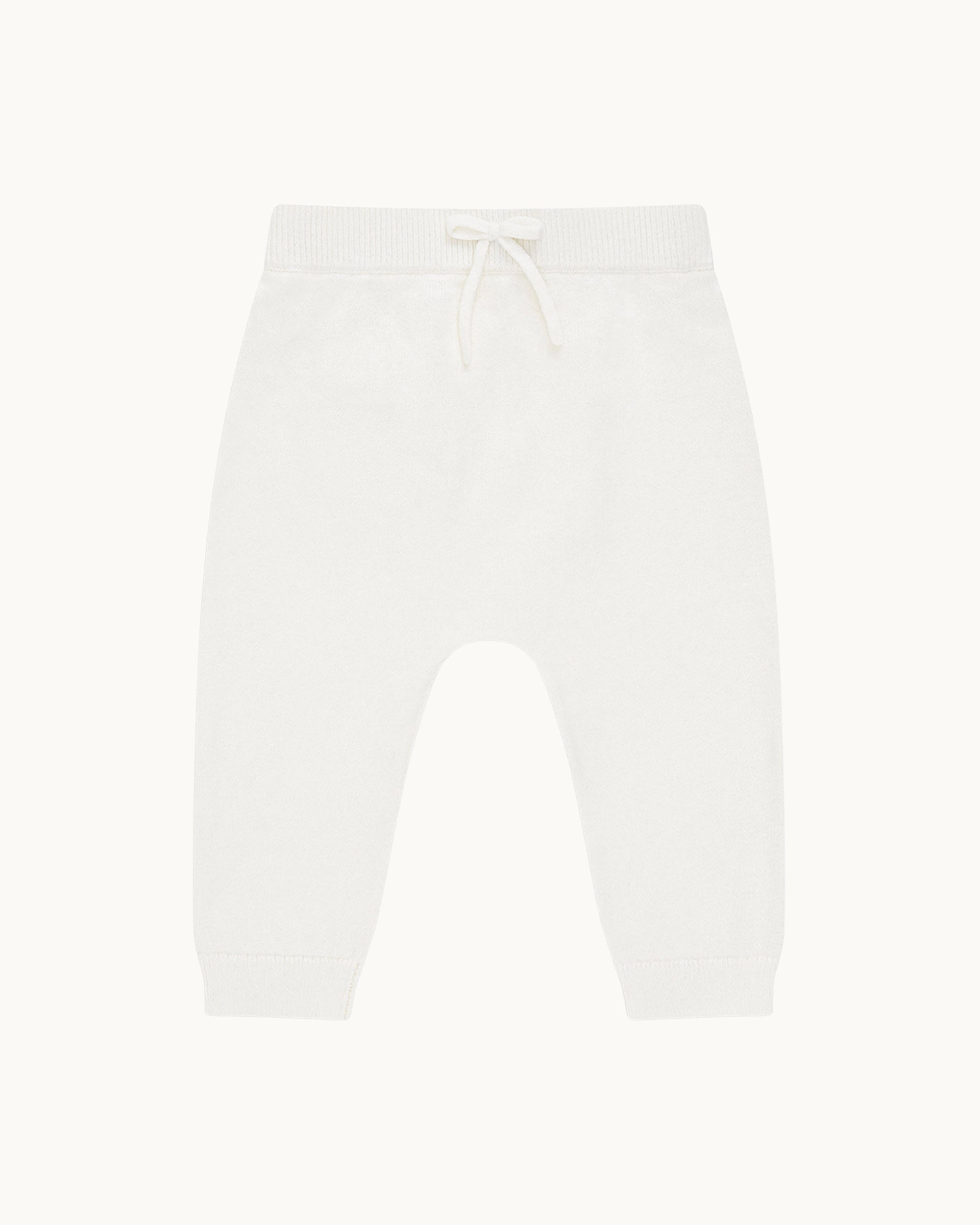 Angel Wing Knitted Trouser in Ivory