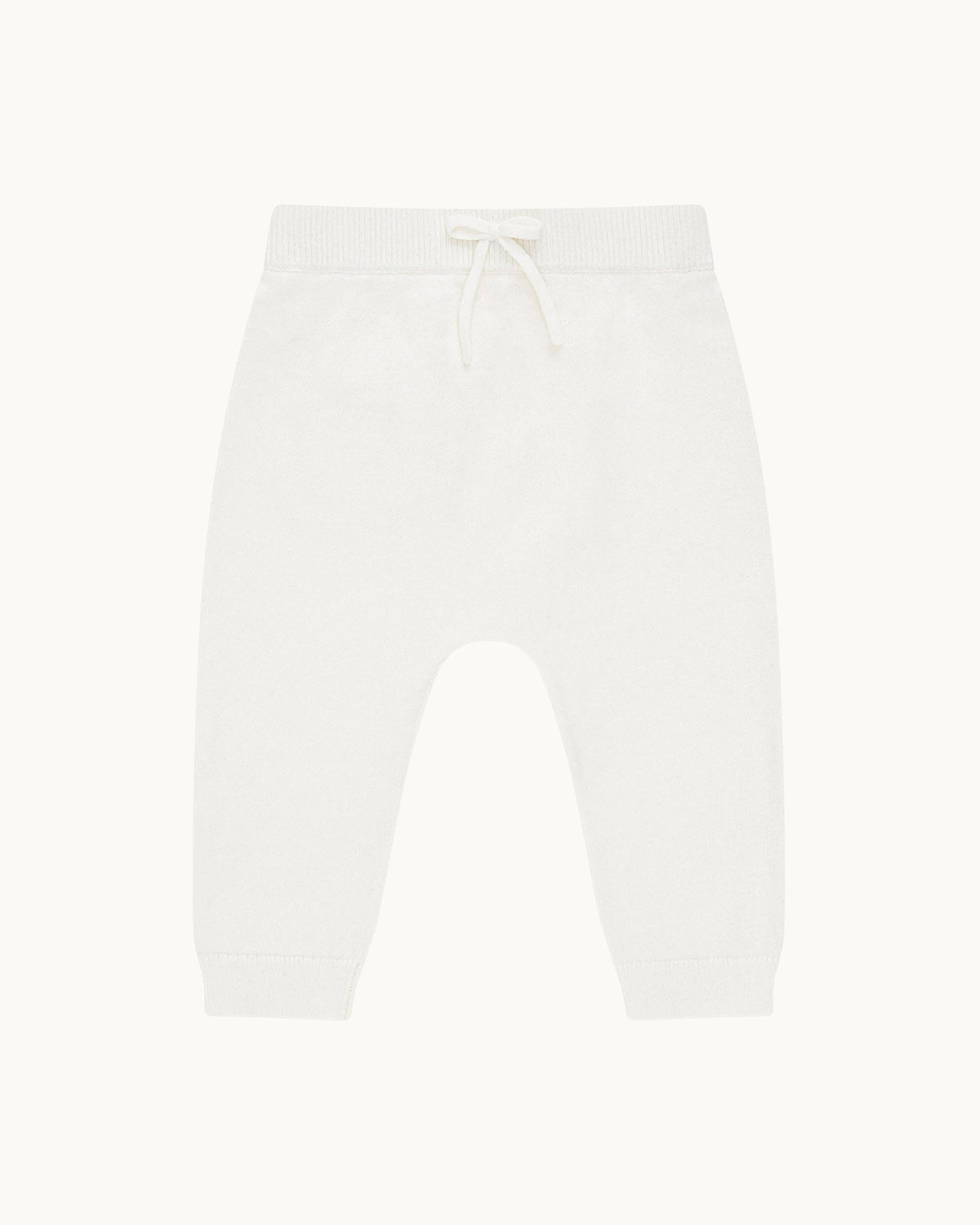 Angel Wing Knitted Trouser in Ivory