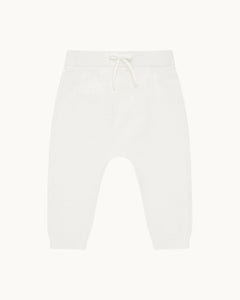 Angel Wing Knitted Trouser in Ivory