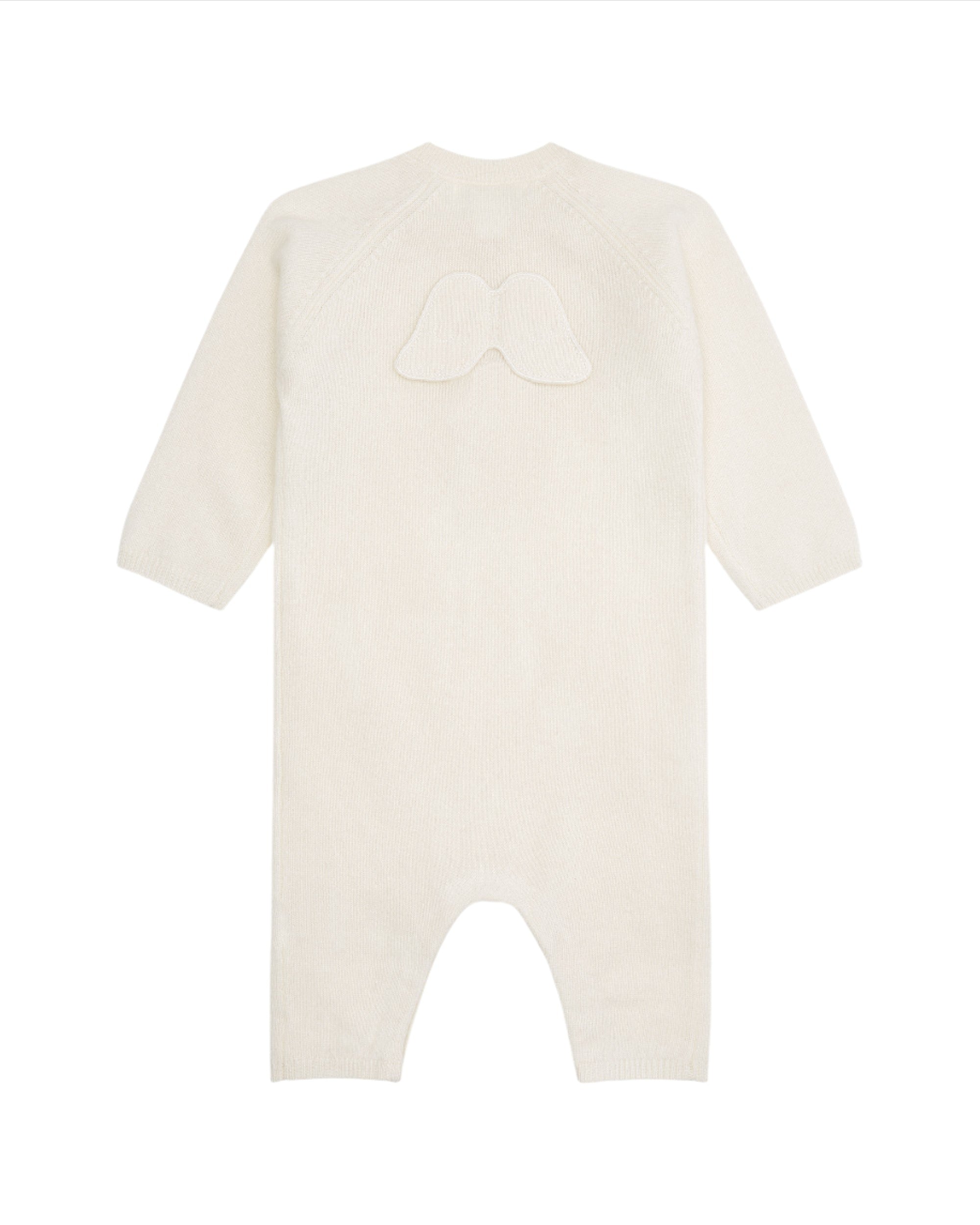 Ariel Angel Wing Cashmere Romper in Ivory