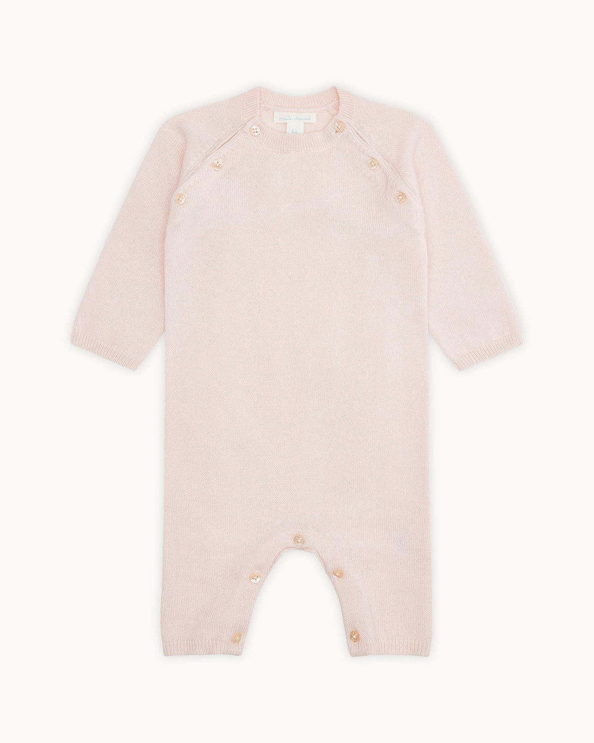 Ariel Angel Wing Cashmere Romper in Pink