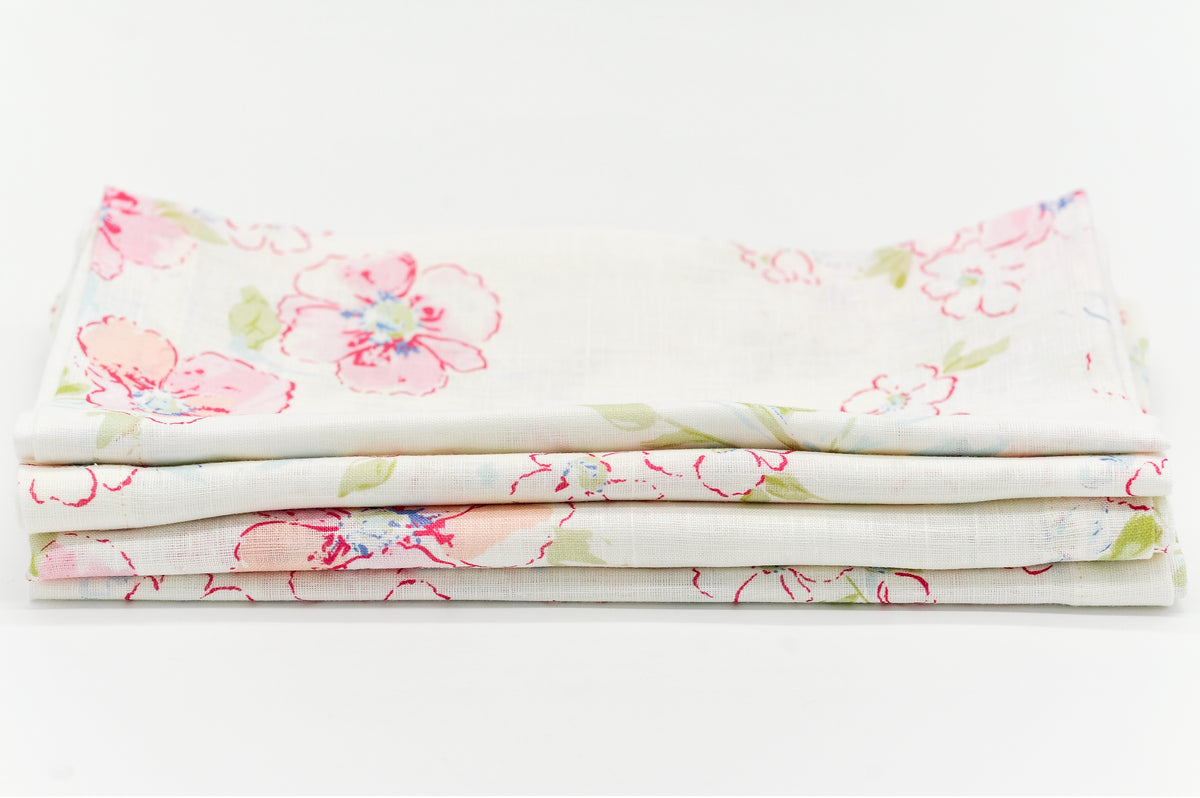 Dogwood Napkin in Pink, Set of 4