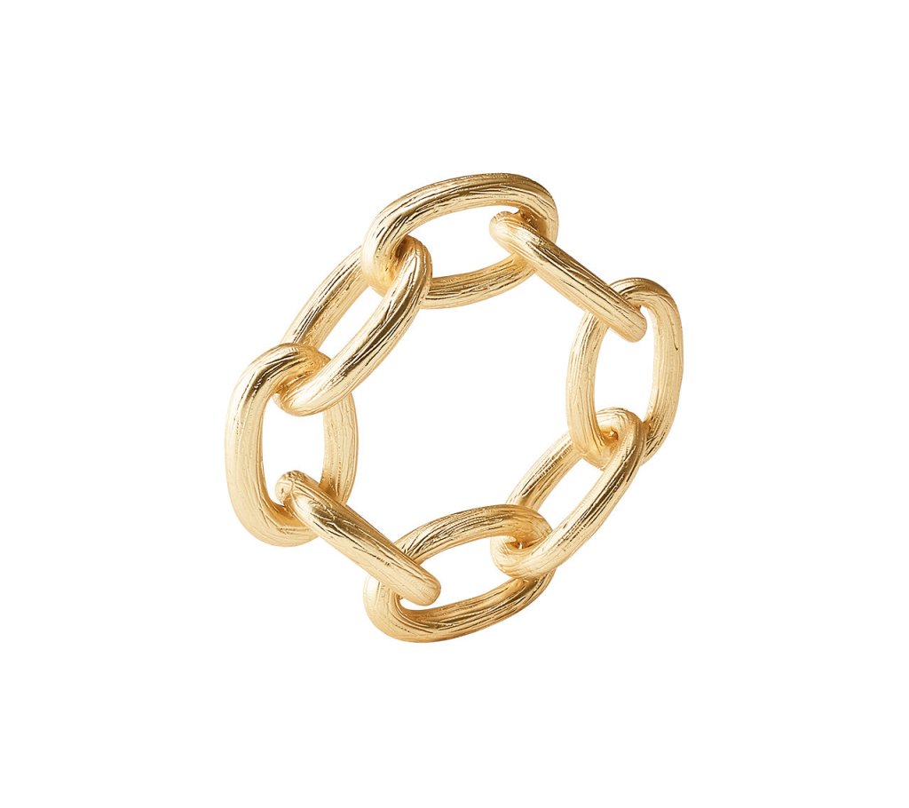 Kim Seybert, Inc.Chain Link Napkin Ring in Gold, Set of 4Napkin Rings