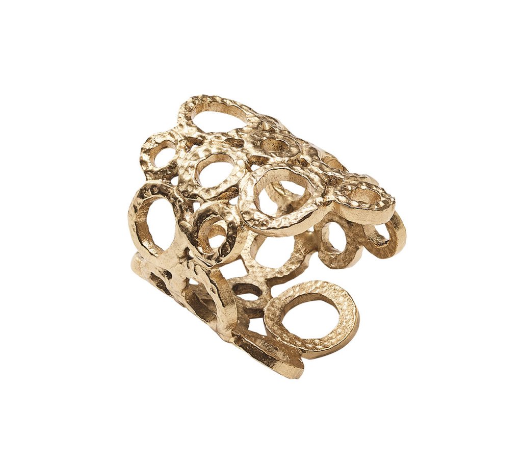 Kim Seybert, Inc.Orbit Napkin Ring in Gold, Set of 4Napkin Rings