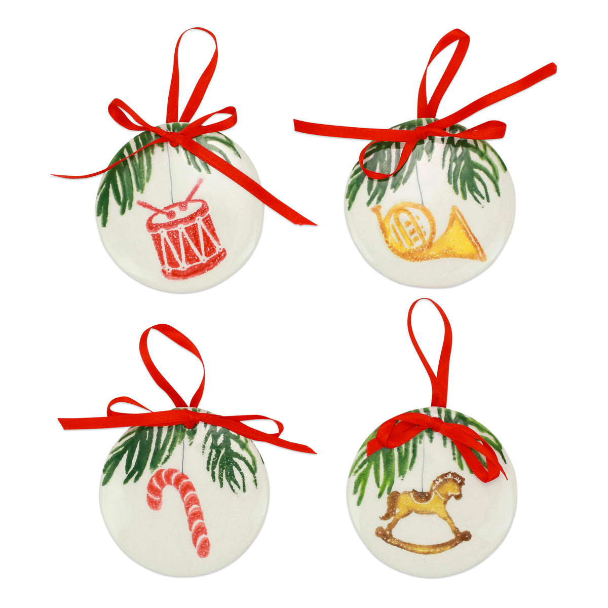 Nutcrackers Assorted Ornaments, Set of 4