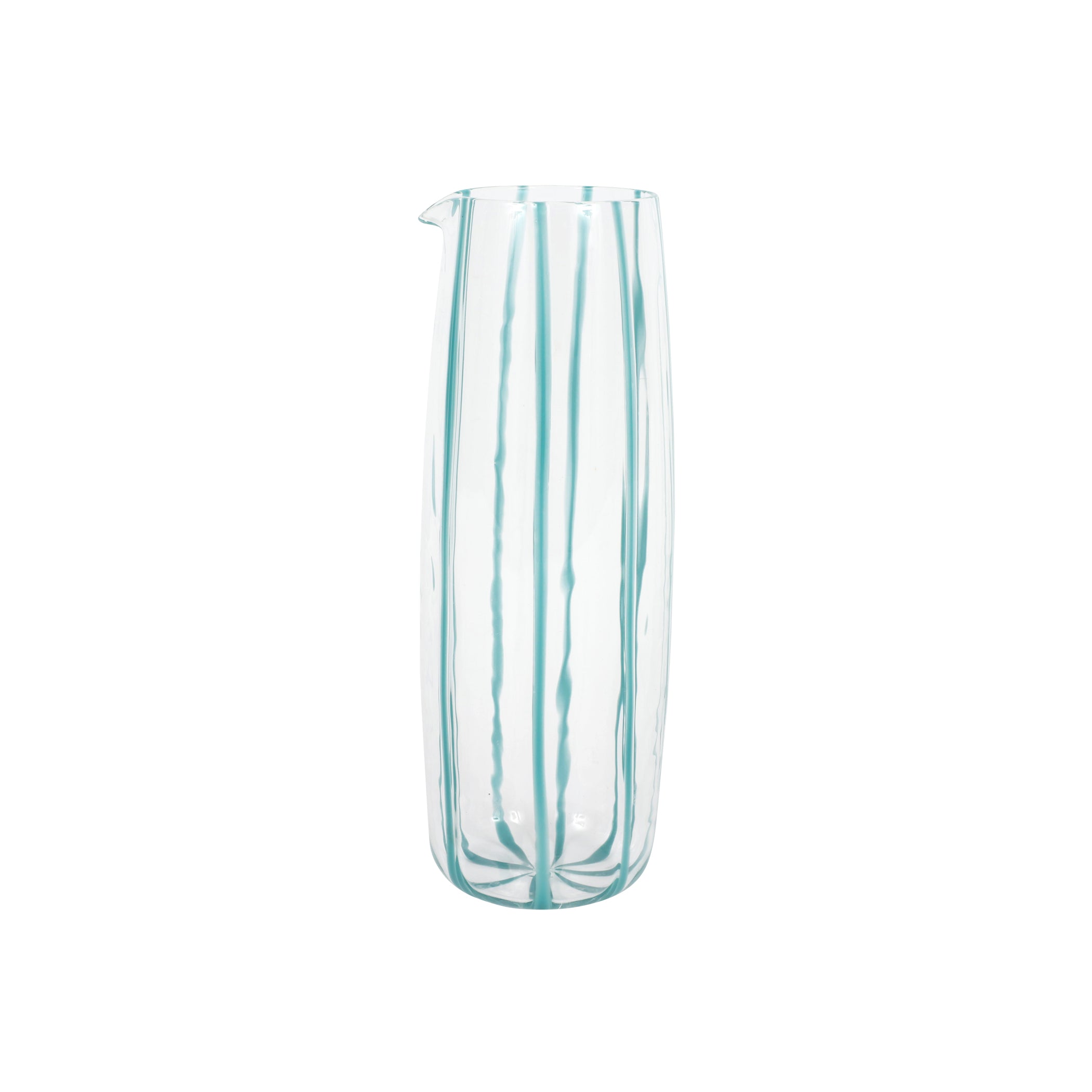 Nuovo Stripe Teal Pitcher