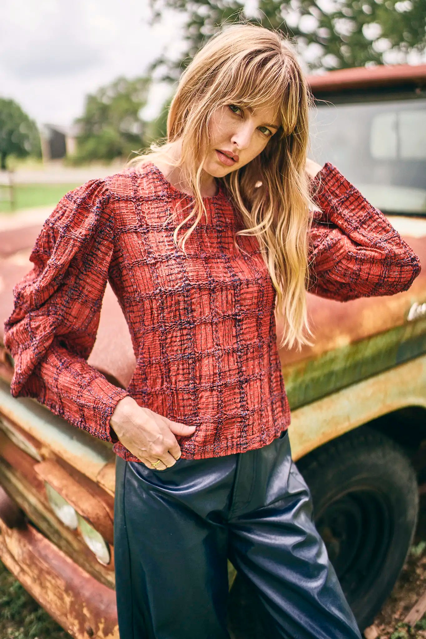 Natalie Top in Terracotta