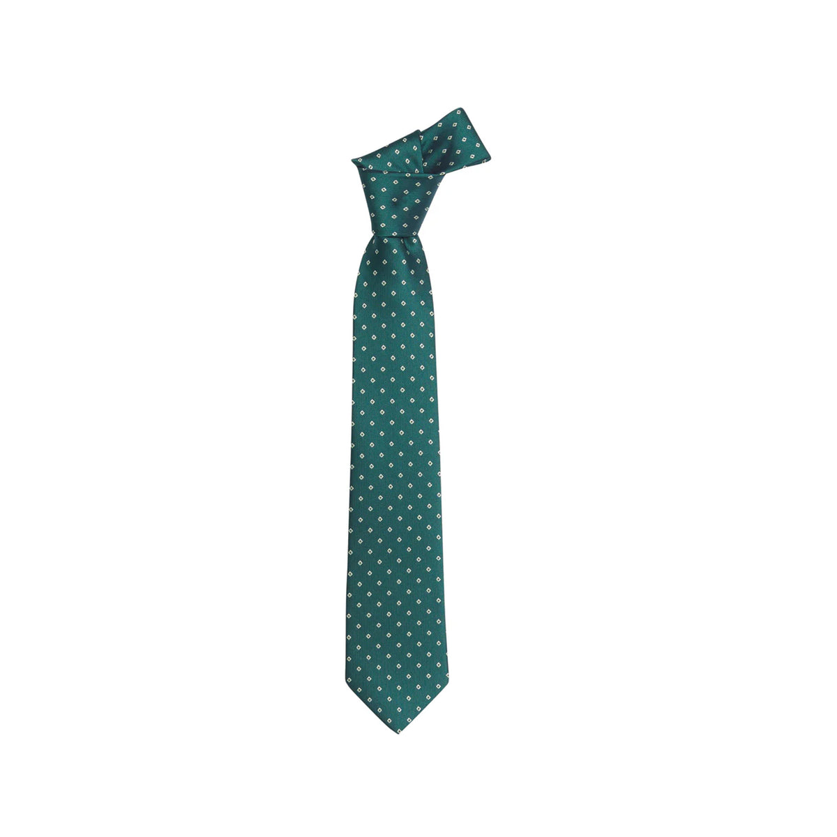 Neck Tie in Hunter Green Geo