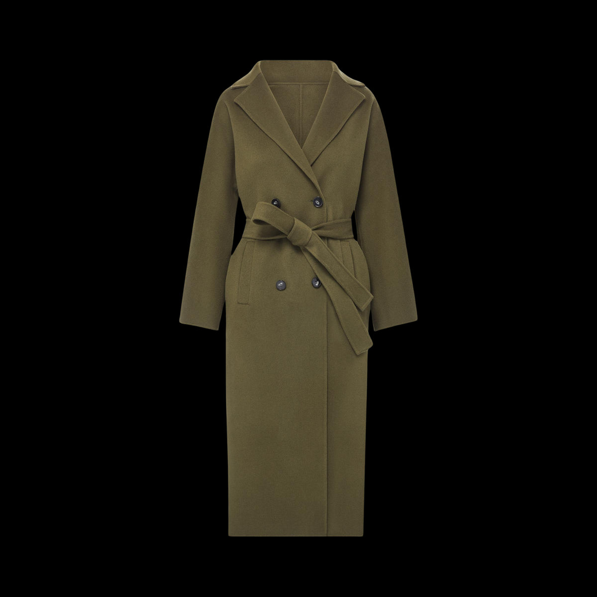 Nicola Cashmere Coat in Green