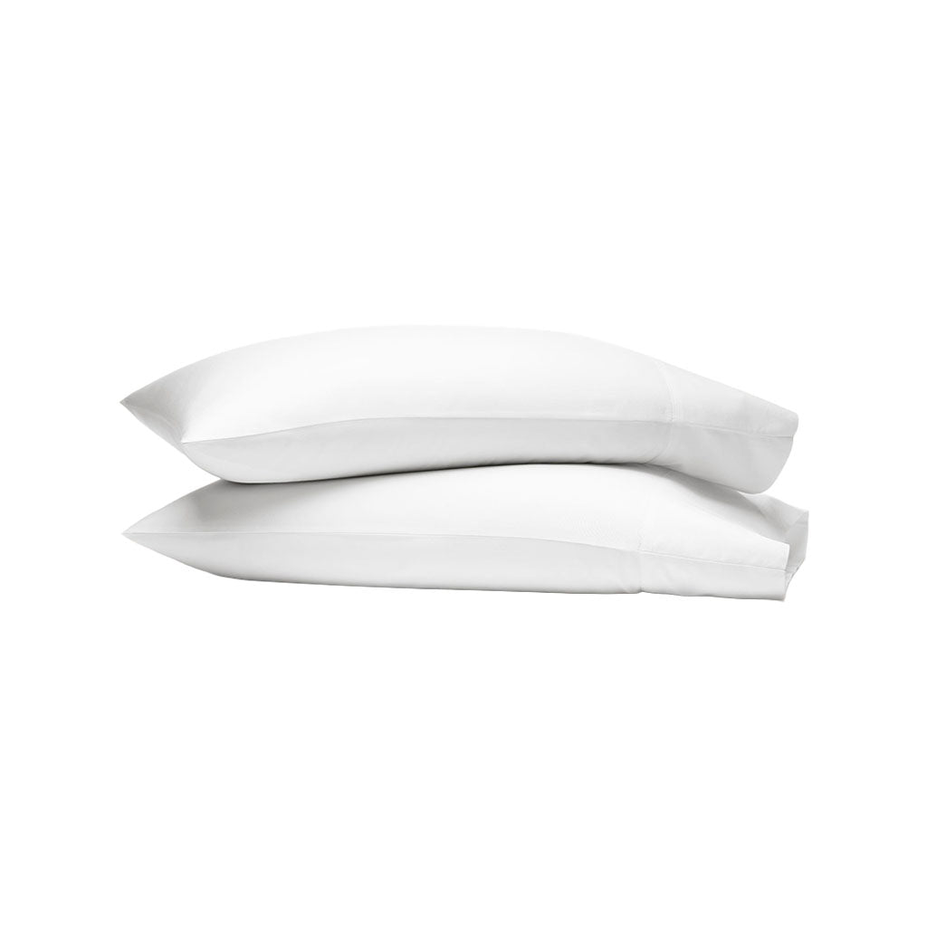 Signature Hemmed Pillowcase Set in White