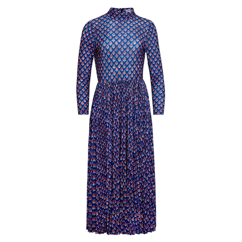 Sabine Dress in Autumn Fleur Navy