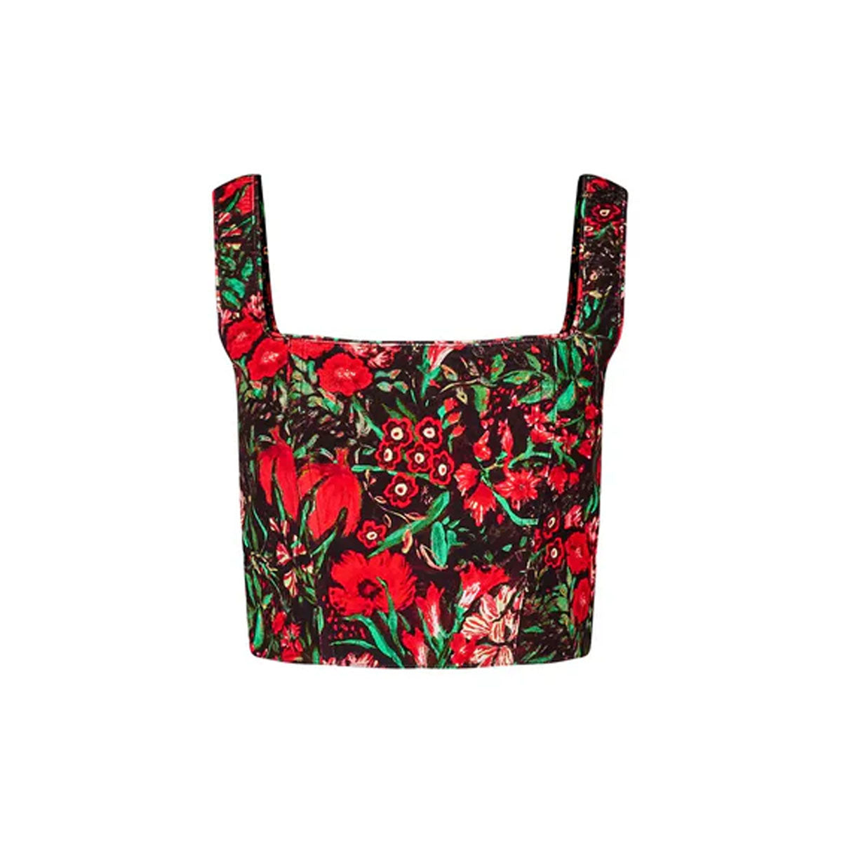 Carissa Bustier in Holiday Floral