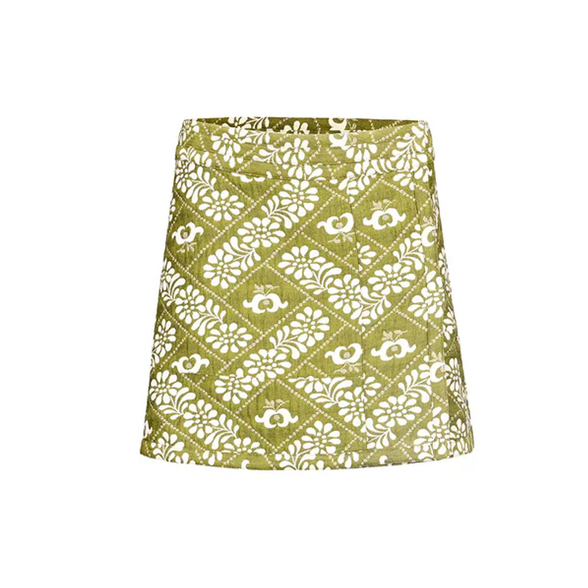 Powell Skirt in Legacy Jacquard Olive