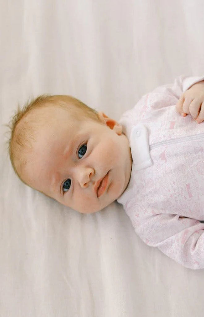 Dallas Fort Worth Zip Baby Onesie in Love Field Pink