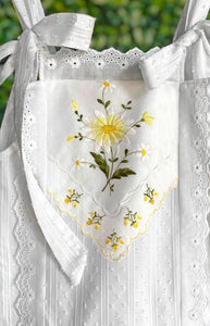 Heirloom Handkerchief Drop-Waist Dress in Sunshine Daisies, 4T