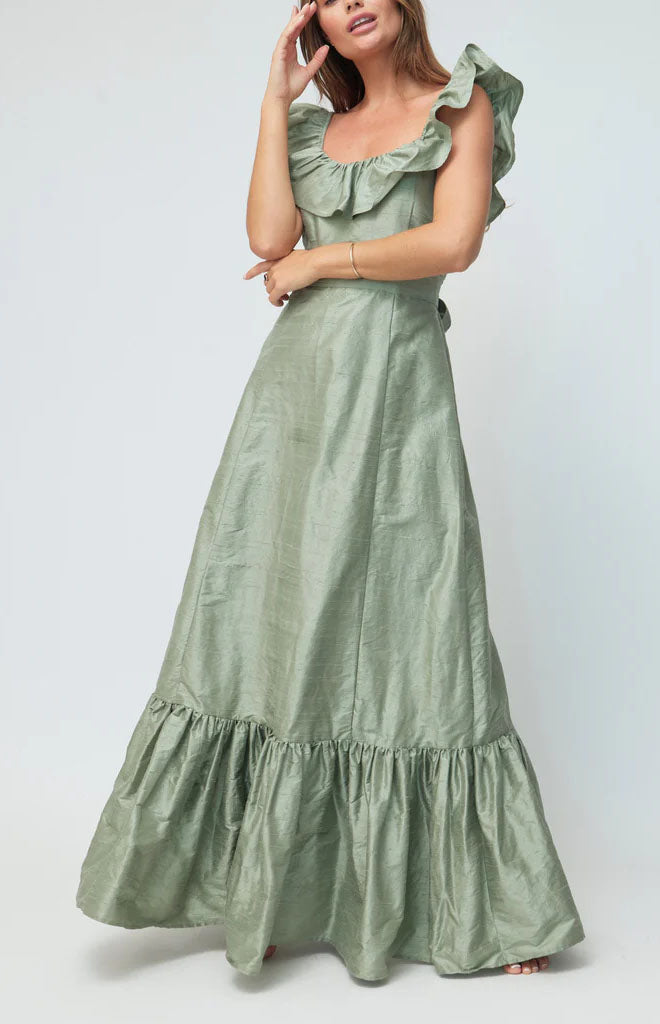 The Camille Dress in Sage