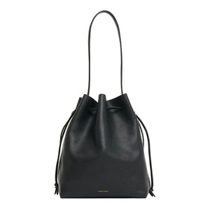 Drawstring Cabas in Black