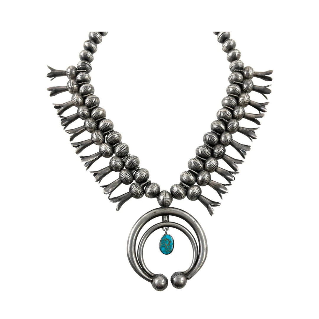 Vintage Navajo Squash With Blue Gem