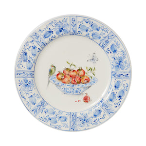 Delft Plates in Pomegranates, Set of 4