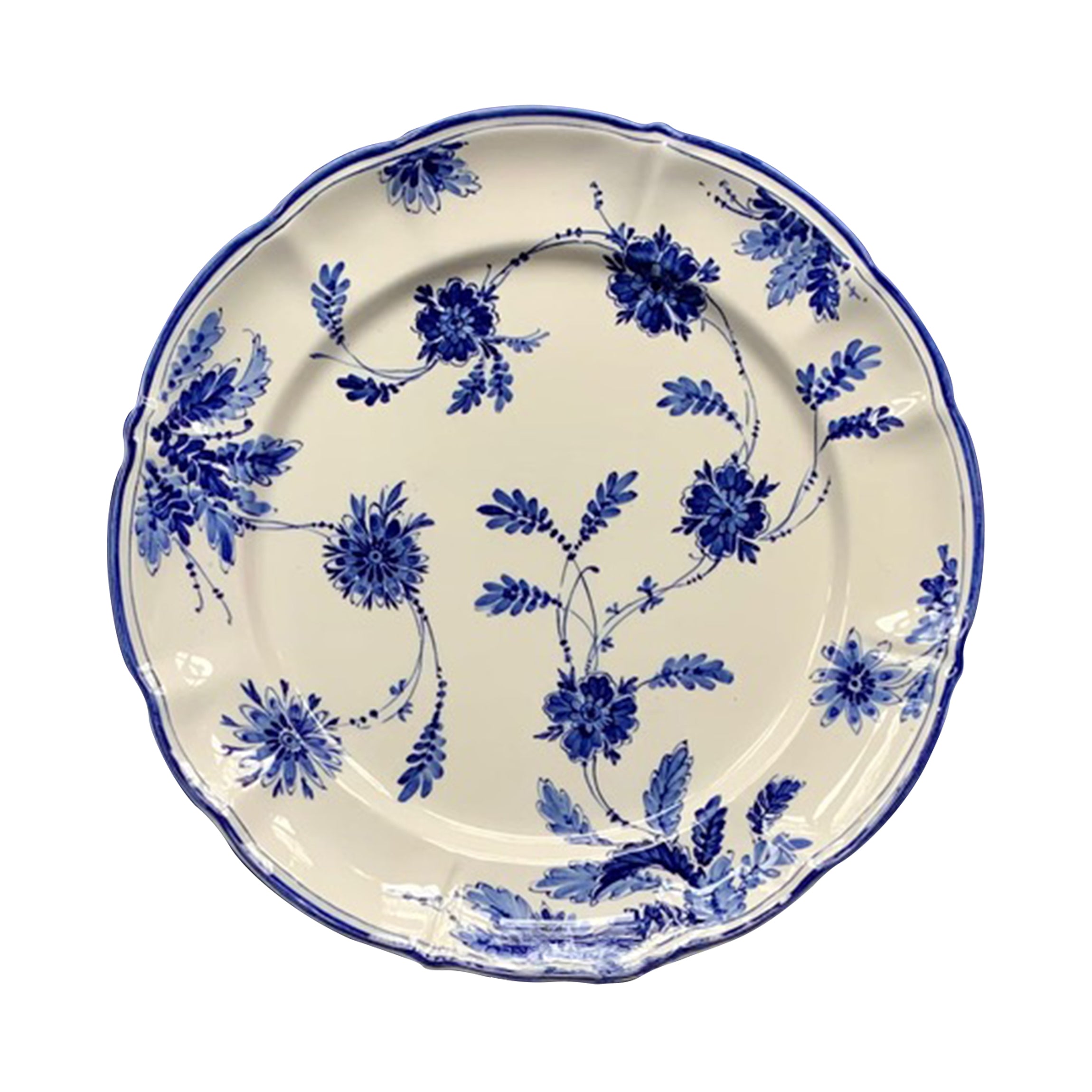 Blue Flowers Dinner Plate