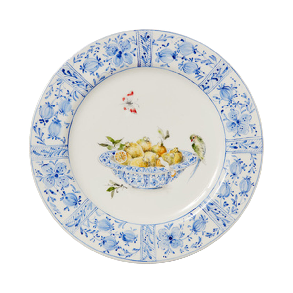 Delft Plates in Lemons, Set of 4