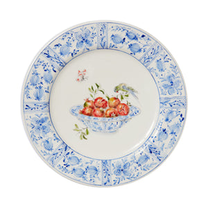 Delft Plates in Pomegranates, Set of 4