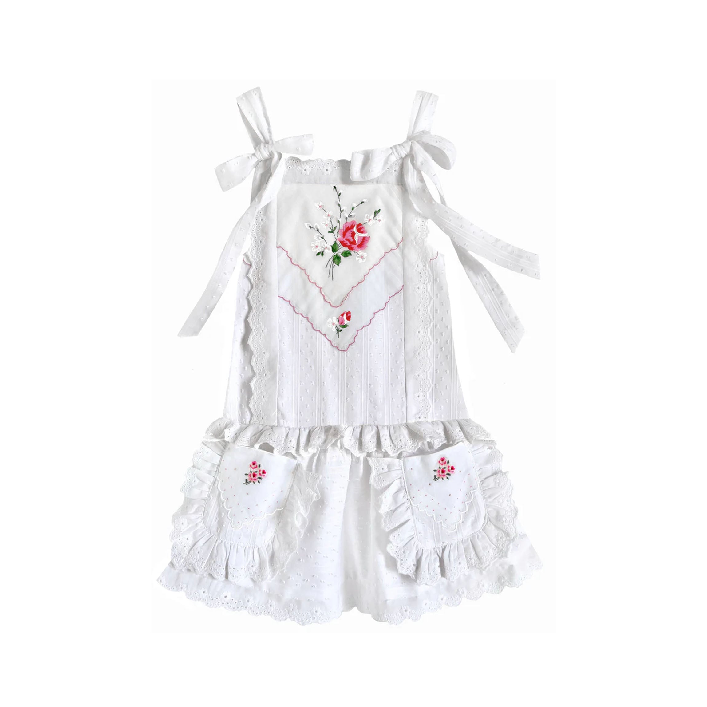 Heirloom Handkerchief Drop-Waist Dress in Romantic Roses, 4T