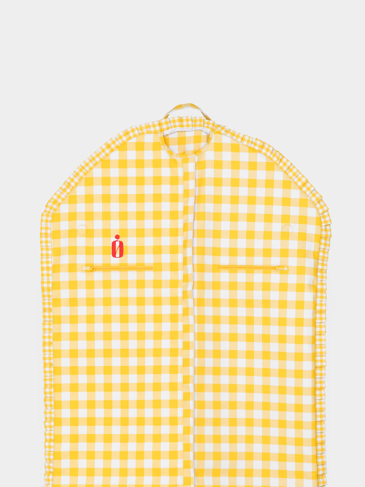 Classic Bag Pleats in Gingham in Yellow Check