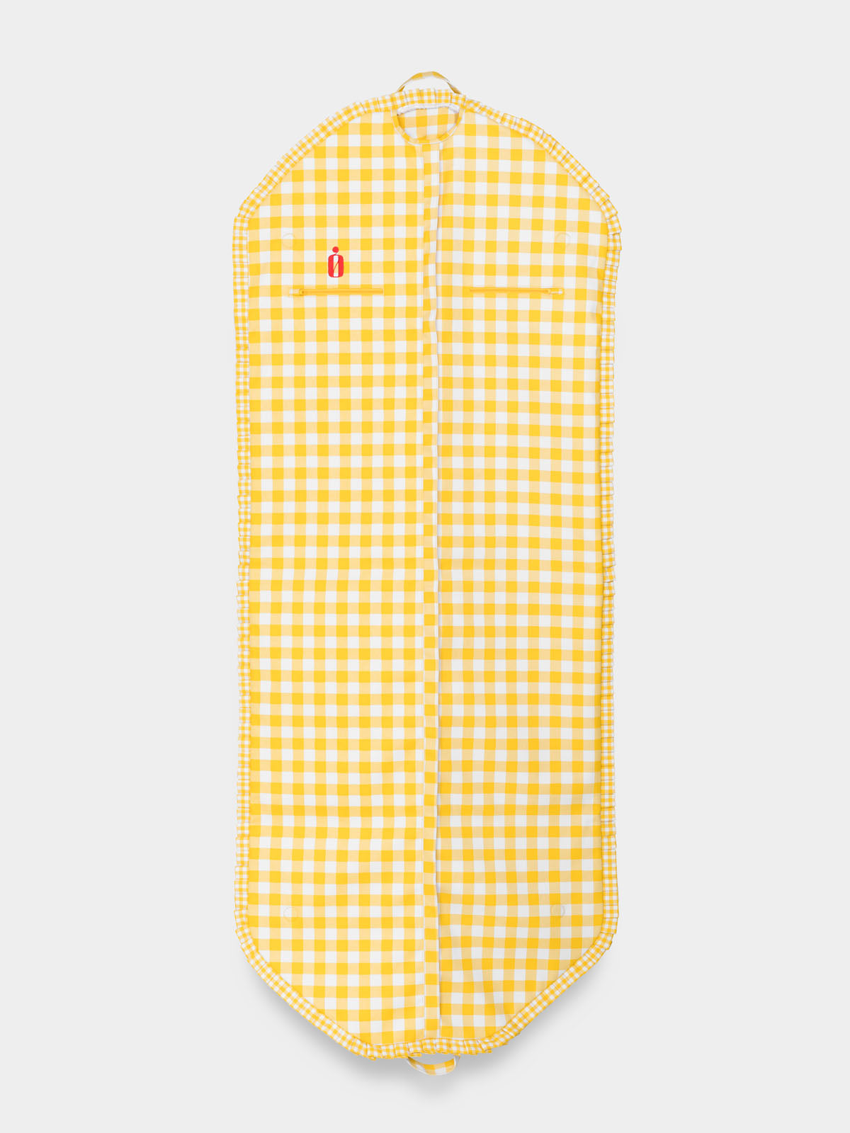 Classic Bag Pleats in Gingham in Yellow Check