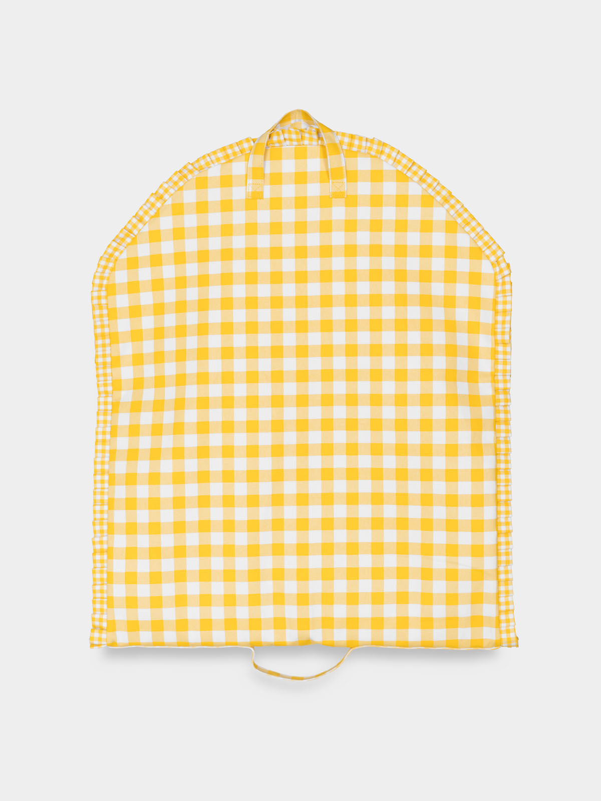 Classic Bag Pleats in Gingham in Yellow Check