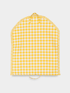 Classic Bag Pleats in Gingham in Yellow Check