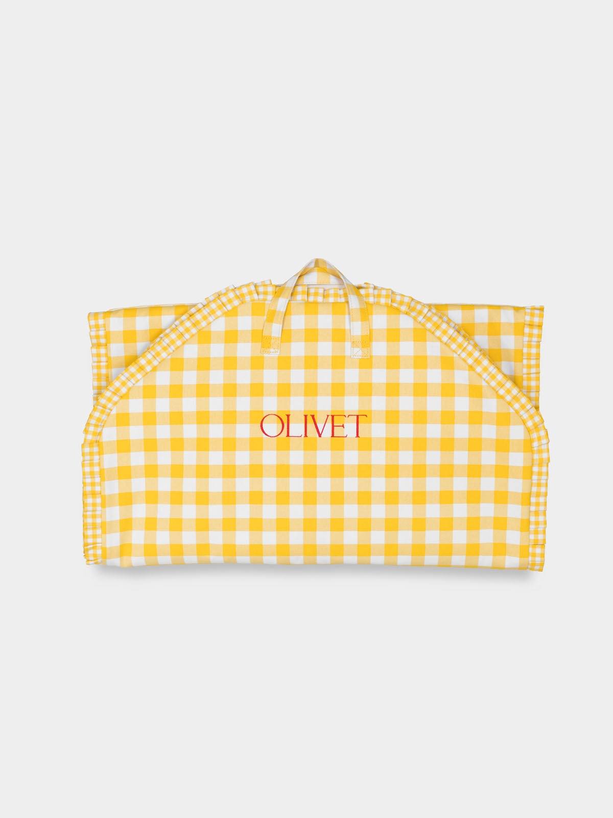 Classic Bag Pleats in Gingham in Yellow Check