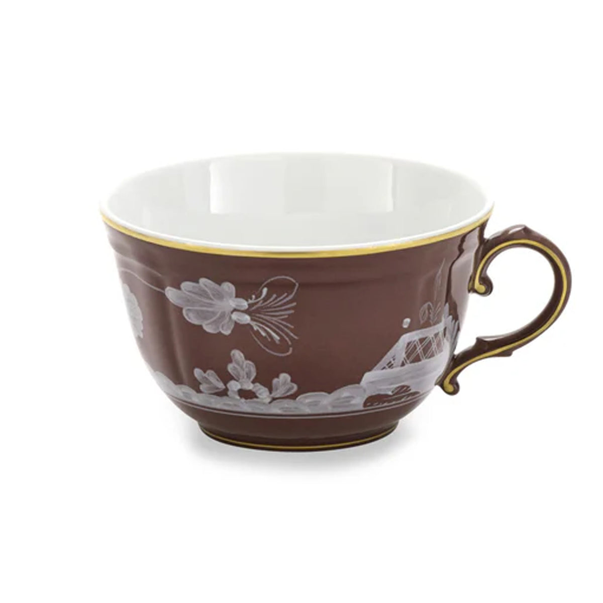 Oriente Italiano Antico Doccia Tea Cup in Castagna