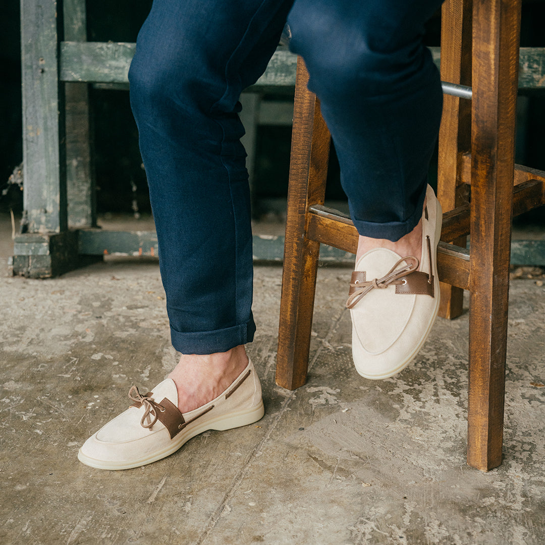 Men's Sandstone Suede Barca Yacht Loafer