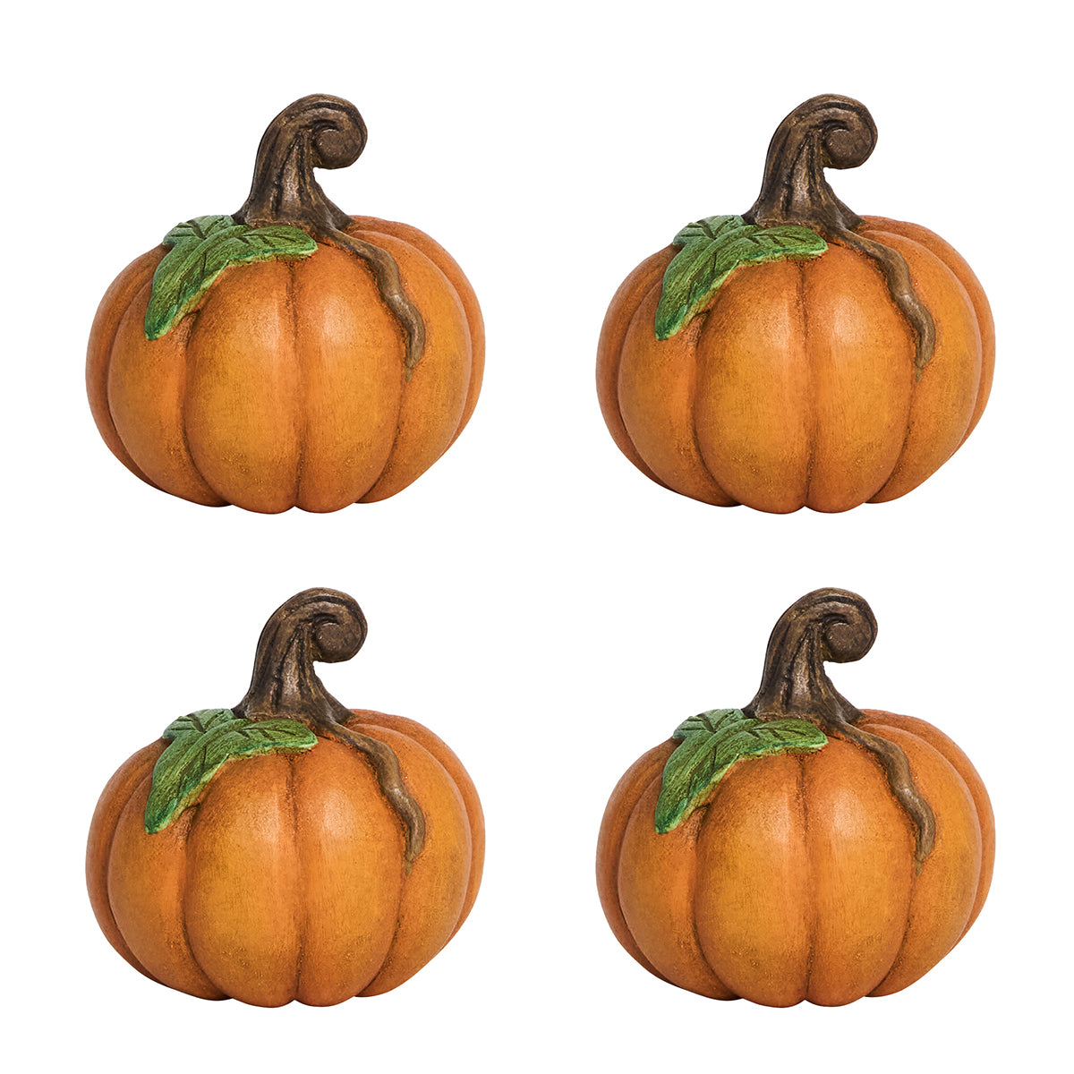 Forest Walk Pumpkin Place Card Holder in Multi, Set of 4