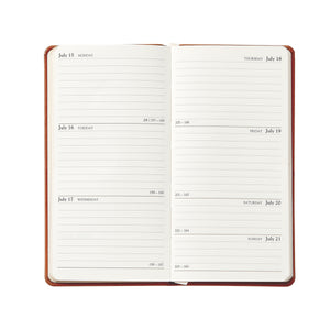 2025 6" Traditional Leather Pocket Datebook