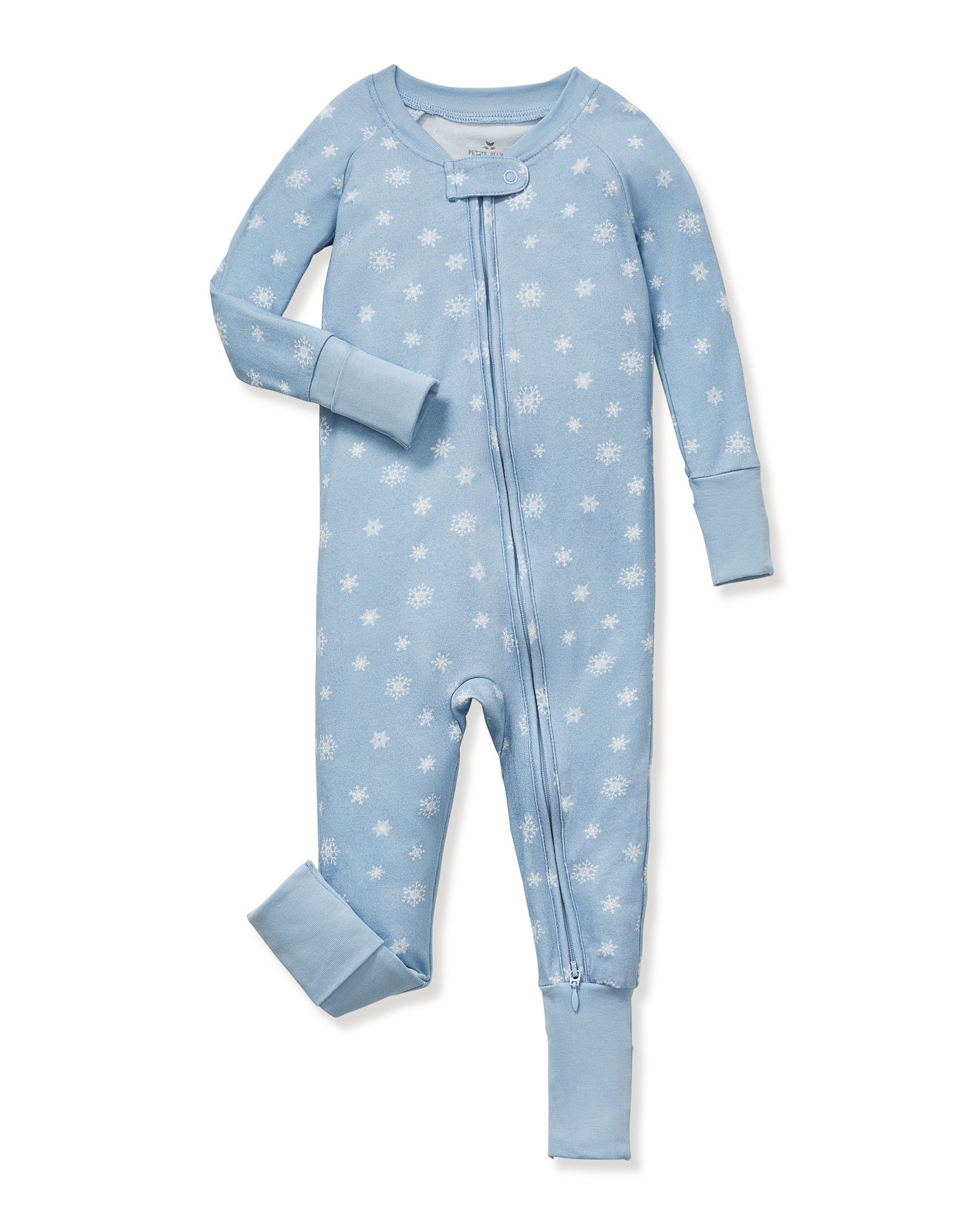 Baby’s Pima Peekaboo Romper in Periwinkle Wonderland