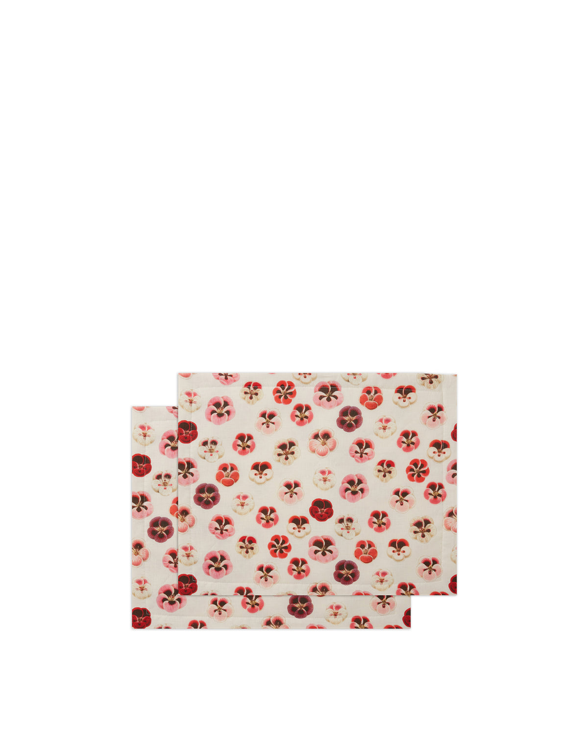 Placemats in Pansy Ivory, Set of 2