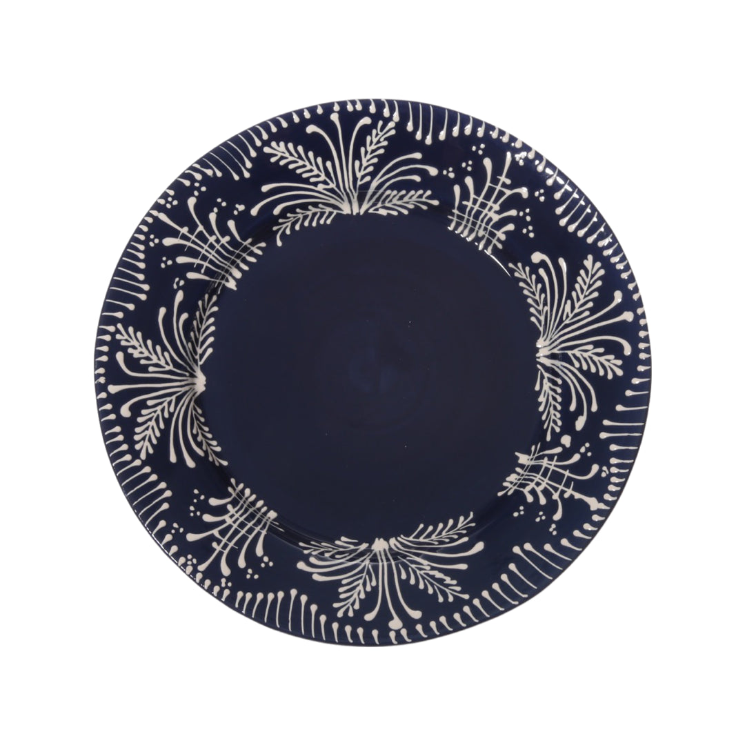 Cobalt Lace Dinner Plate