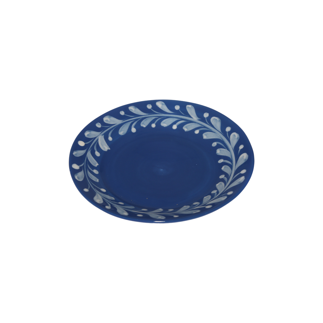 Anna Blue Reverse Dessert Plate