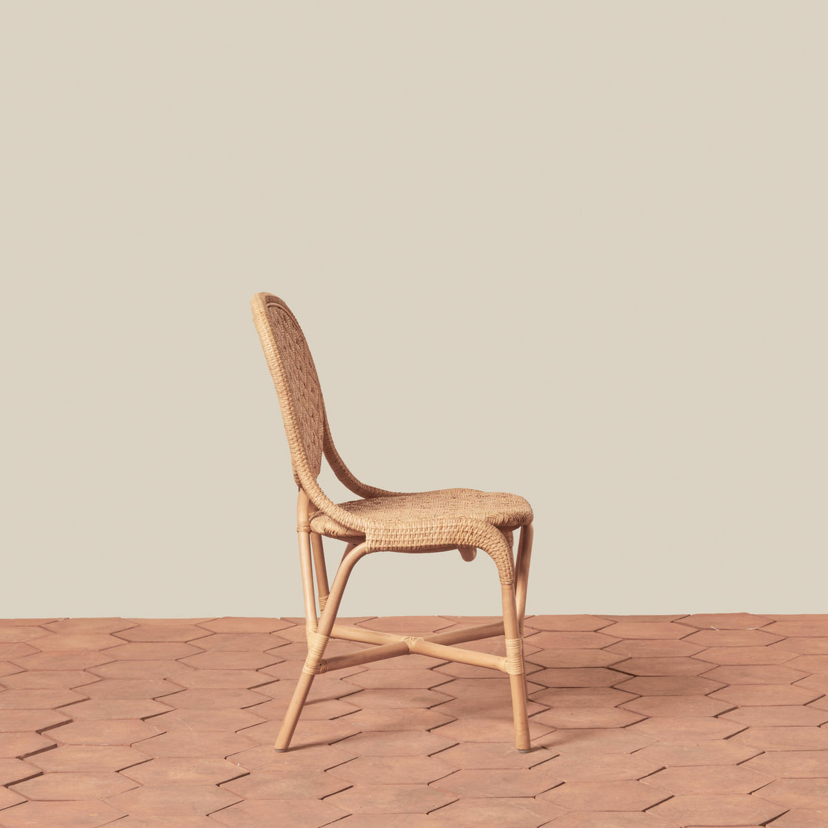 side angle of chair in natural