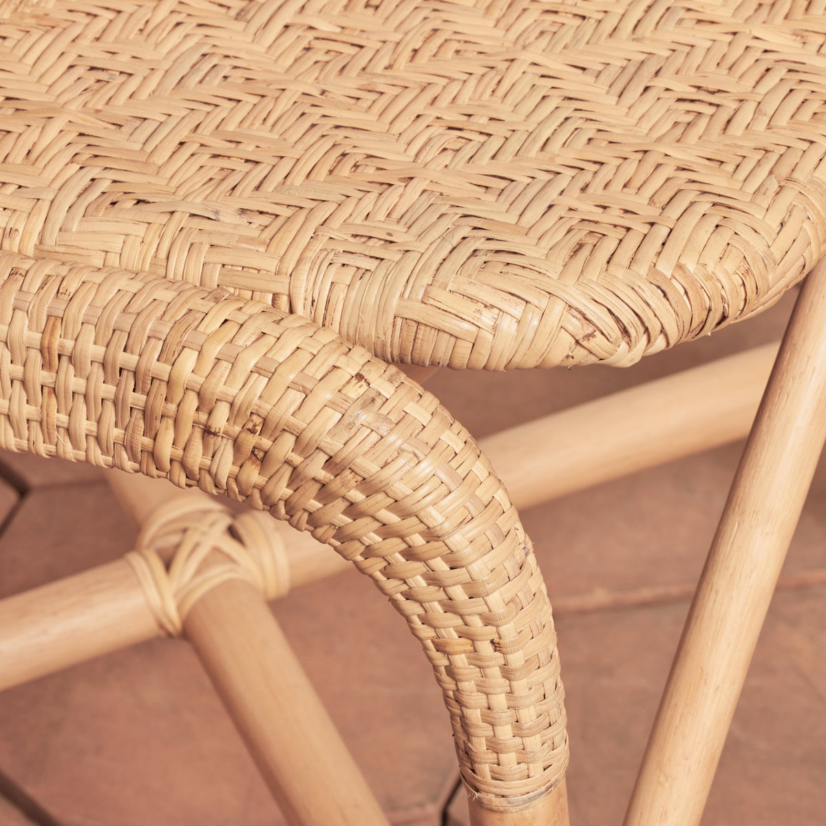 detail of side chair corner