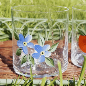 Forget Me Not Crystal Tumbler