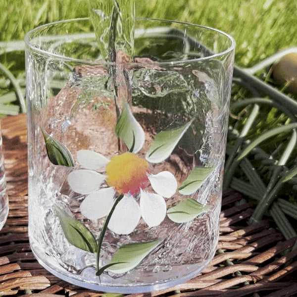 Wild Daisy Crystal Tumbler