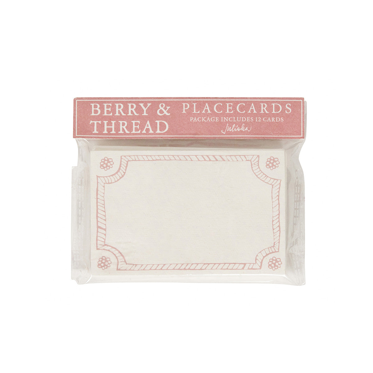 Berry & Thread Place Card, Set of 12 in Blush