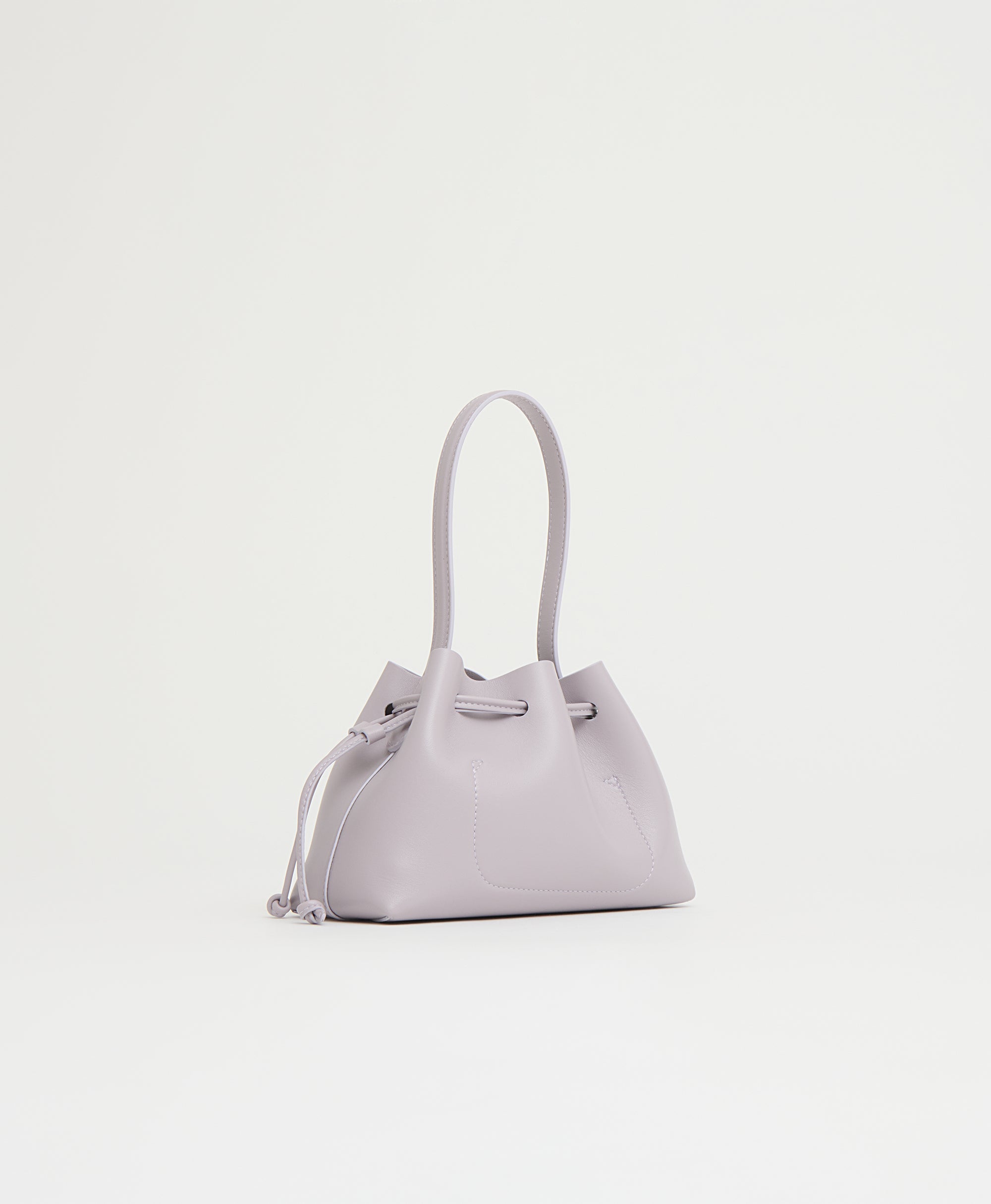 Drawstring Pouchette in Lila